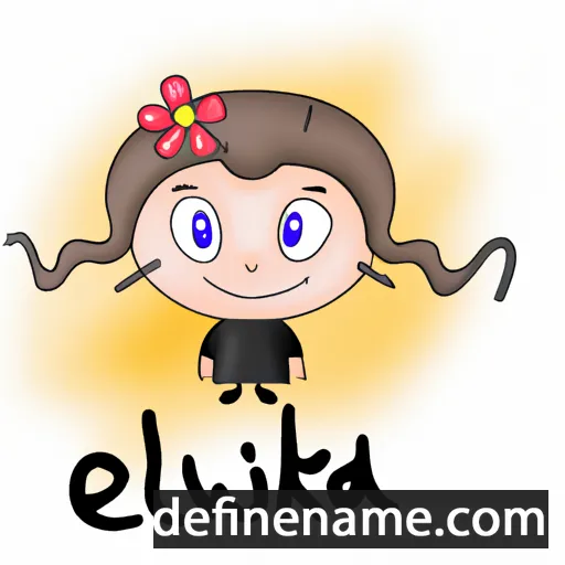 cartoon of the name Elwirka