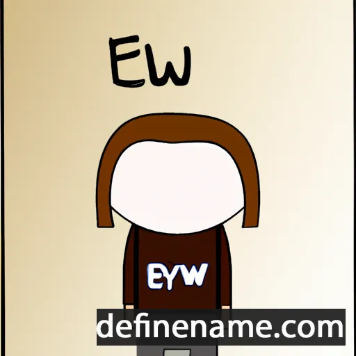 cartoon of the name Elwy