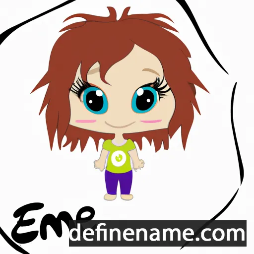 cartoon of the name 'Emele