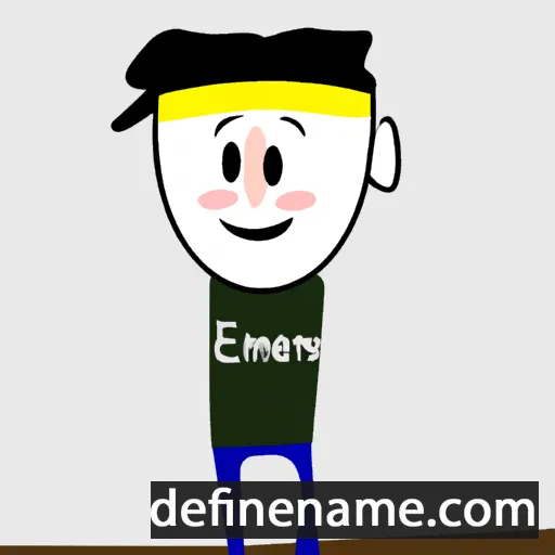 cartoon of the name Émérentien