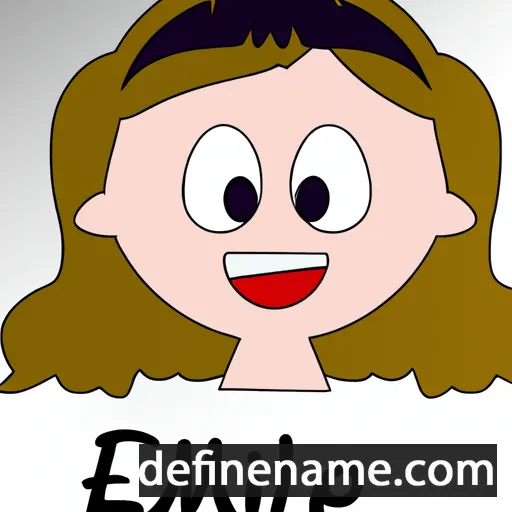 cartoon of the name Émelie