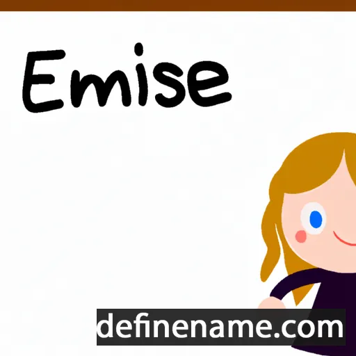 cartoon of the name Émelise