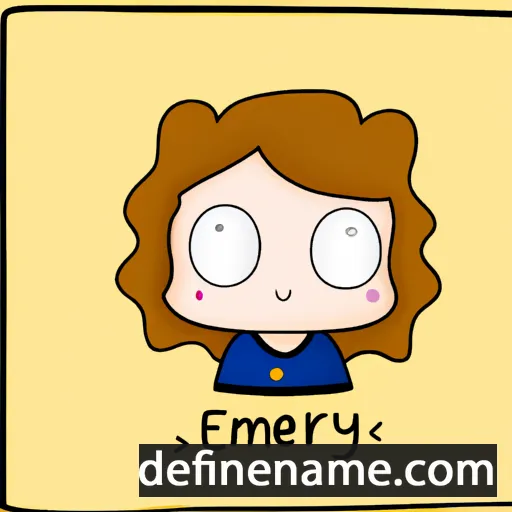 cartoon of the name Émeryse