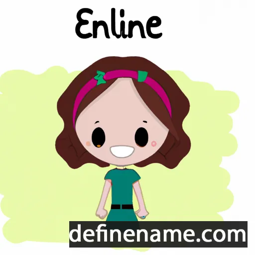 cartoon of the name Énaëlle