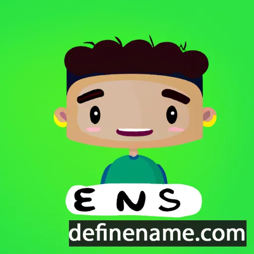 cartoon of the name Éneás