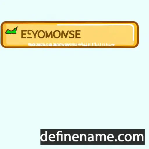 cartoon of the name Elyanore