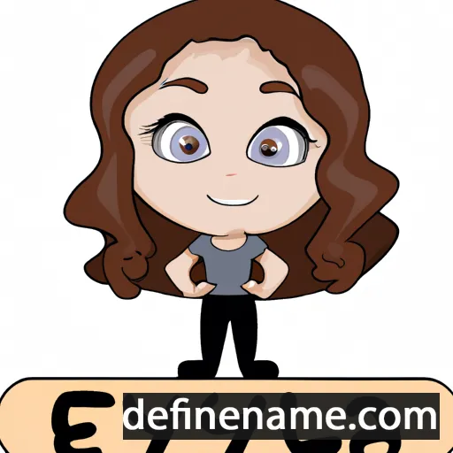 cartoon of the name Elyesa