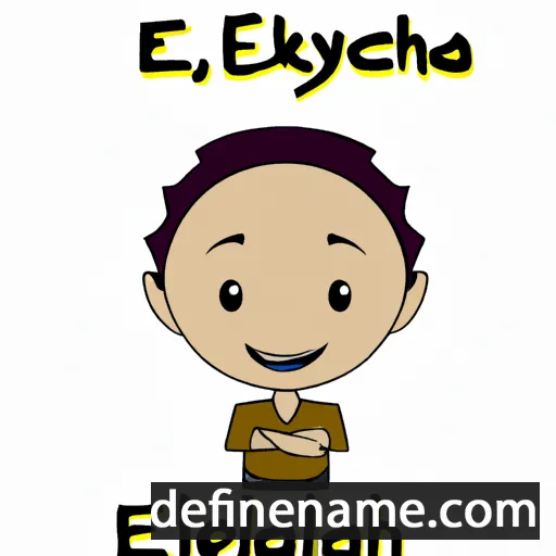 cartoon of the name Elyjah