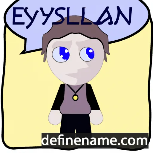 cartoon of the name Elyksan