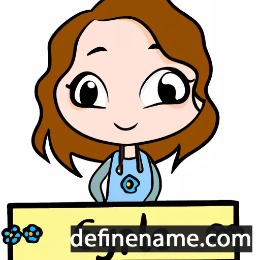 cartoon of the name Elyne