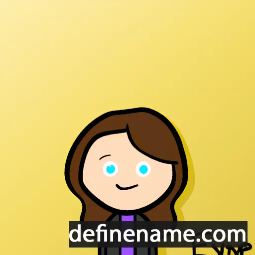 cartoon of the name Elynne