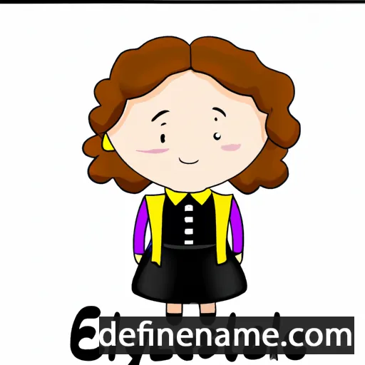 cartoon of the name Elysabeth