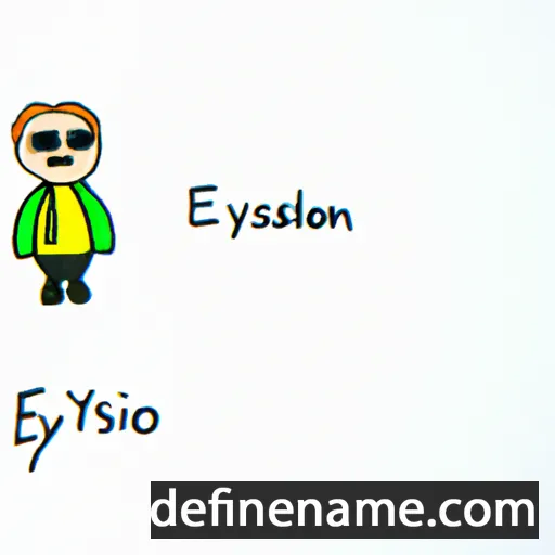 cartoon of the name Elysandra