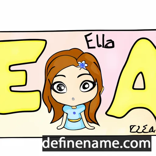 cartoon of the name Elza