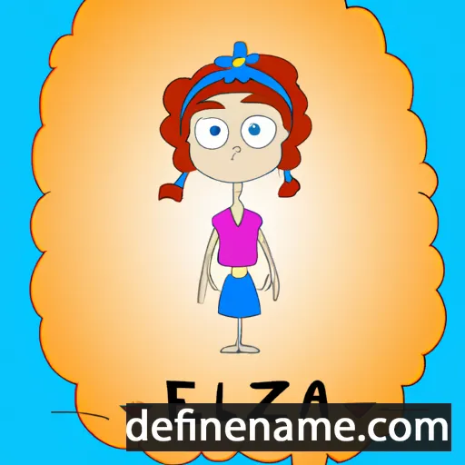 cartoon of the name Elza