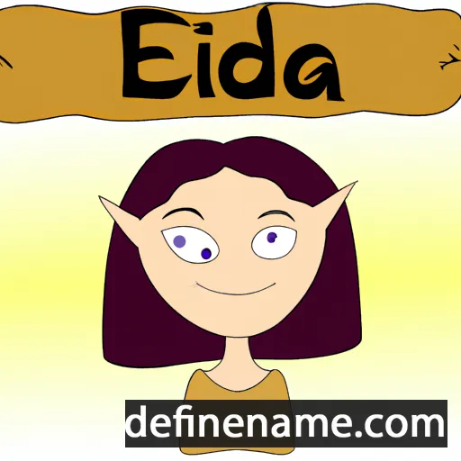 cartoon of the name Elzada