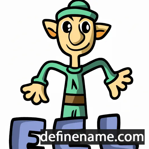 cartoon of the name Elzen