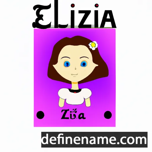 cartoon of the name Elzina