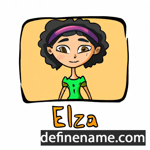 cartoon of the name Elzira