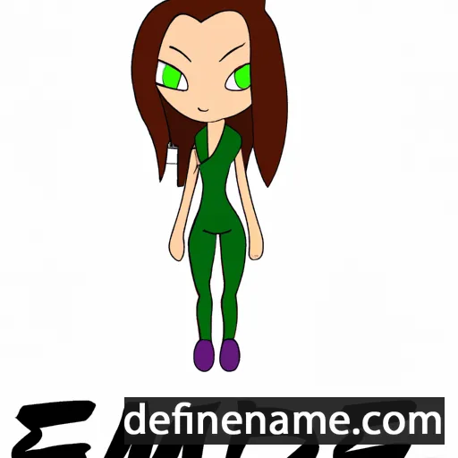 cartoon of the name Em-jade