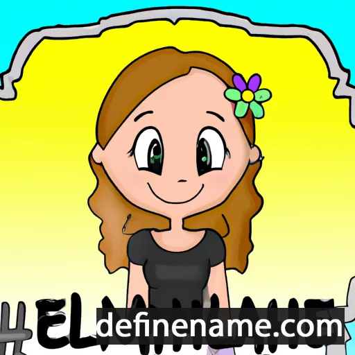 cartoon of the name Emaleigh