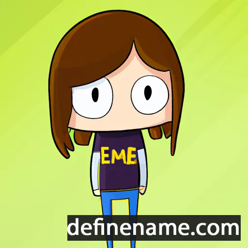 cartoon of the name Emalie