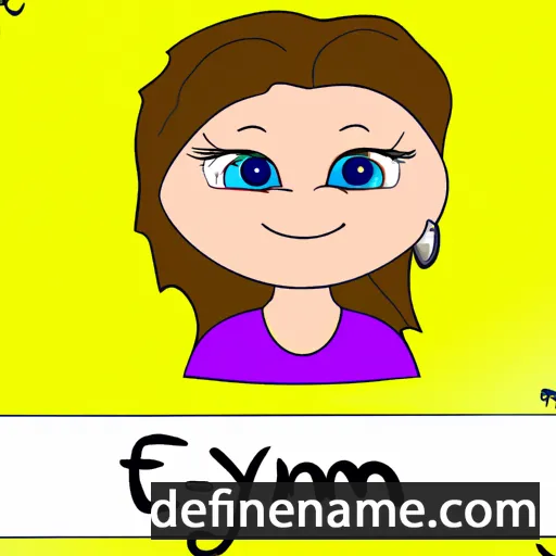 cartoon of the name Emalynn