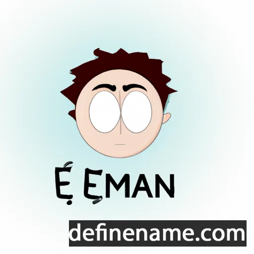 cartoon of the name Eman