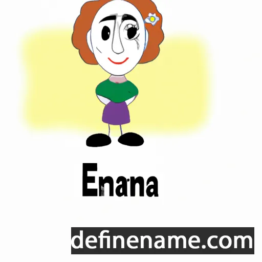 cartoon of the name Emana