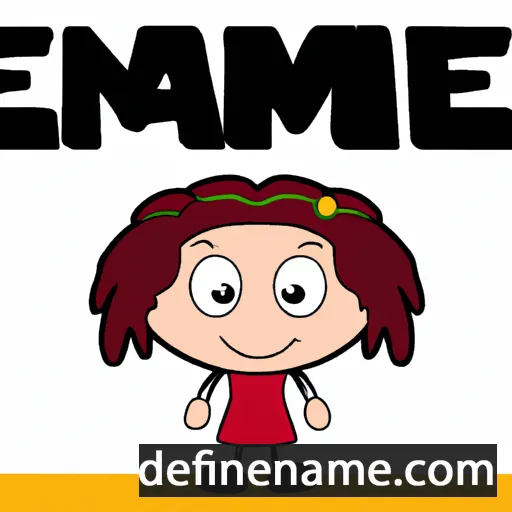 cartoon of the name Emanne