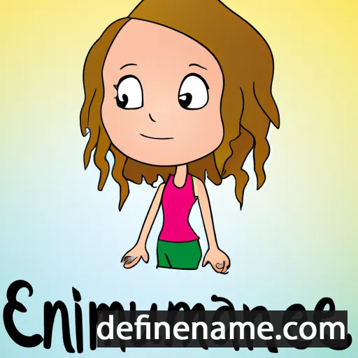 cartoon of the name Emanueline