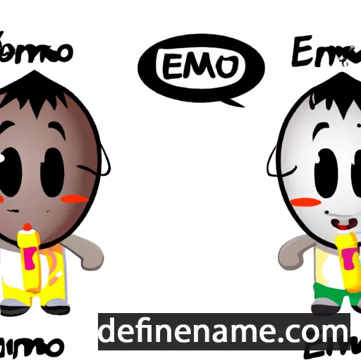 cartoon of the name Emaobong