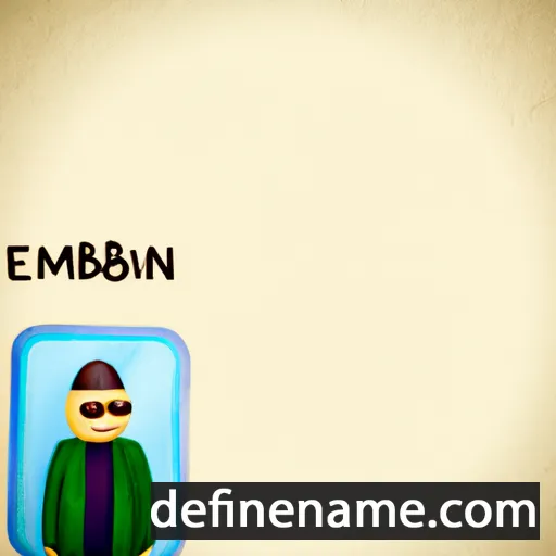 cartoon of the name Emberlin