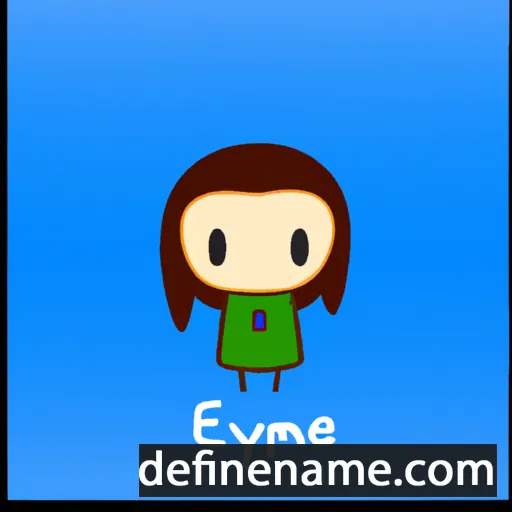 cartoon of the name Emblyn