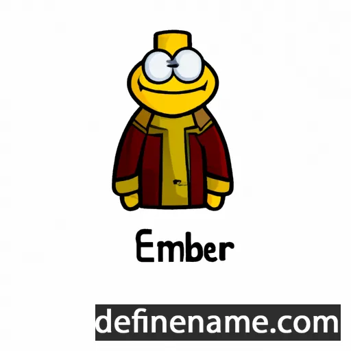 cartoon of the name Embret