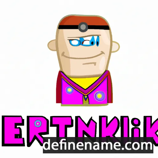 cartoon of the name Embrikt