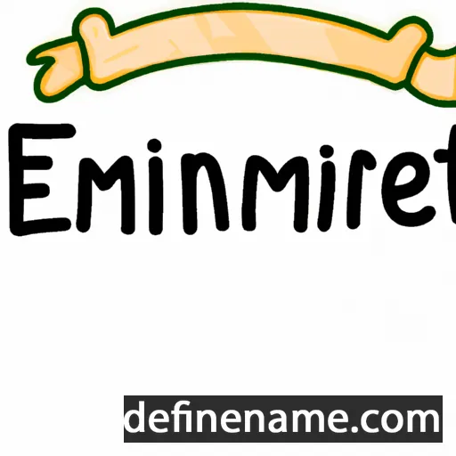 cartoon of the name Emérantienne