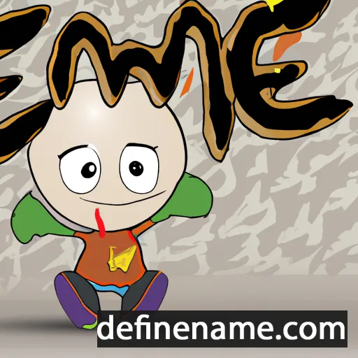 cartoon of the name Eme