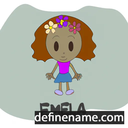 cartoon of the name Emela