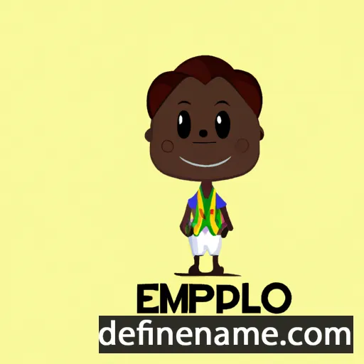 cartoon of the name Emeleakpo