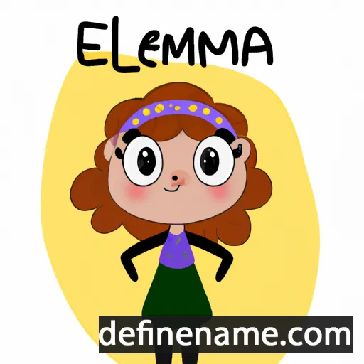 Emelíana cartoon