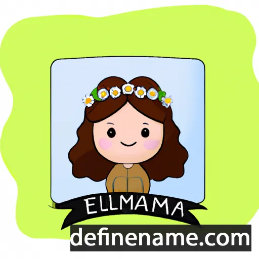 cartoon of the name Emeliana