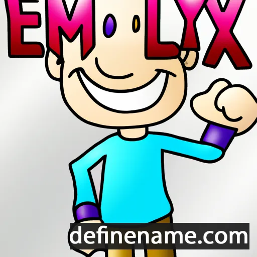 cartoon of the name Emelix