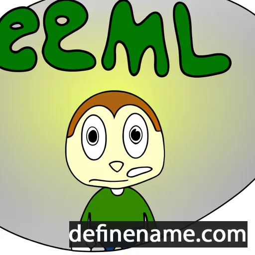 cartoon of the name Emell