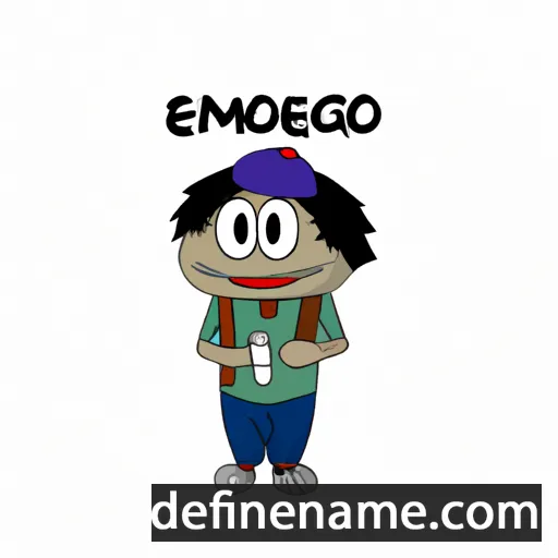 cartoon of the name Emembong