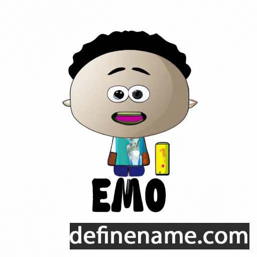 cartoon of the name Ememobong