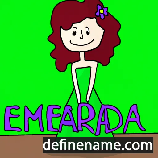 cartoon of the name Emeralda