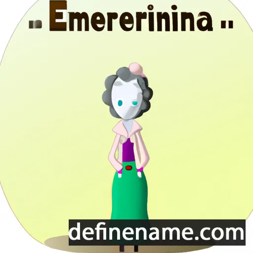 cartoon of the name Emerentina