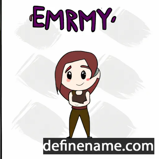 cartoon of the name Emerlyn