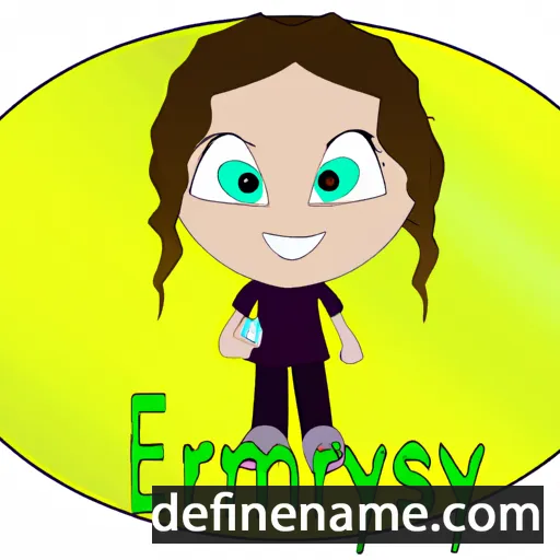 cartoon of the name Emersynn